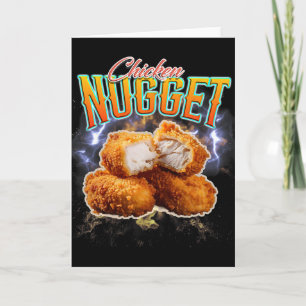 Cartão Rap Pirata Funny Chicken Nugget Vintage 90s