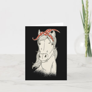 Cartão Rapariga de Cavalo-de-Cavalo Andando e Mulheres