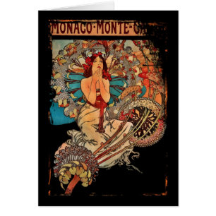 Cartão Rapariga de Monte Carlo