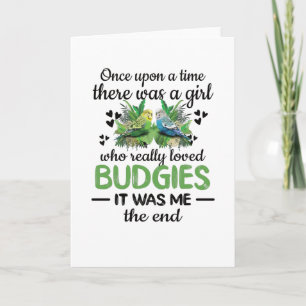 Cartão Rapariga do Orçamento Gifts Orçie Lover Parakeet B
