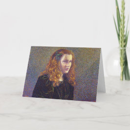 Cartão Rapariga em Verde (por Theo van Ryszard berghe)