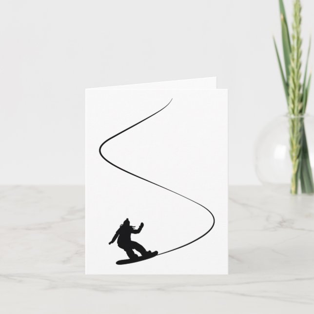 Cartão Rapariga Simples Desenhada (Frente)