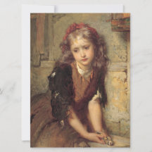 Rapariga Triste com Pássaro Goldfinch Morto (Simpa