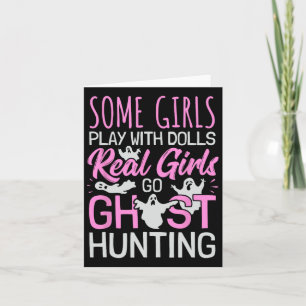 Cartão Raparigas Fantasmas Caçando Mulheres Paranormais