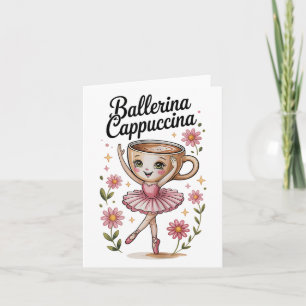 Cartão Raparigas Memória Italiana Brainrot Ballerina Capp