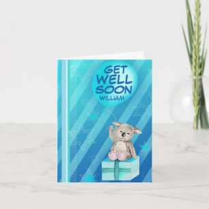 Cartão Rapaz chamado Koala Card Blue