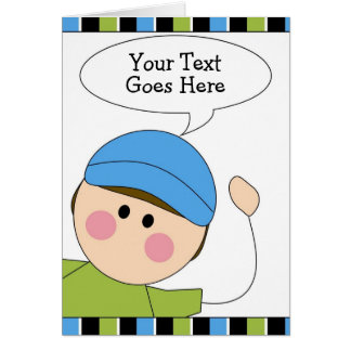 Cartão rapaz pequeno
