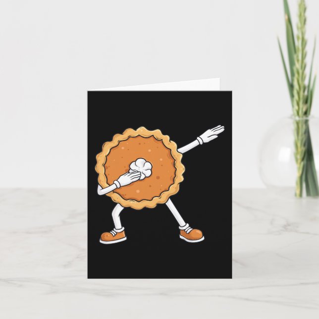 Cartão Rapazes do Dia de Ação de Graças de Abbing Pumpkin (Frente)