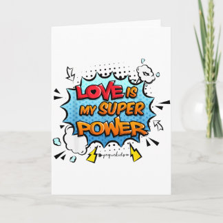 Cartão Rapazes Raparigas Professores O Amor É Meu Superpo