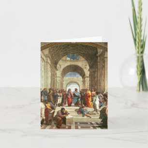 Cartão Raphael - Escola de Atenas