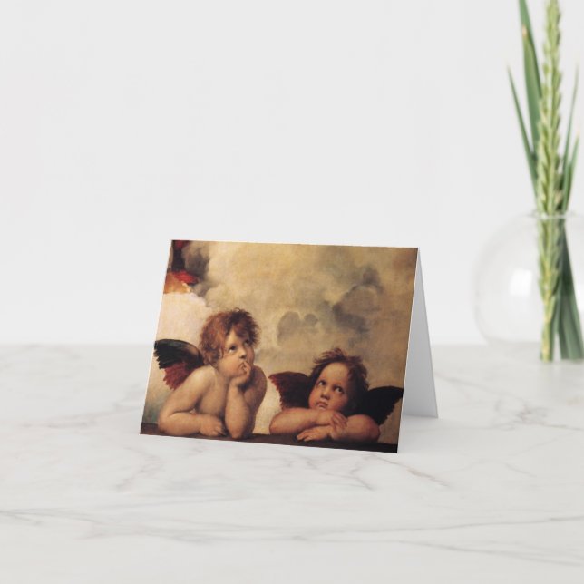 Cartão Raphael,Sistina Cherub (Frente)
