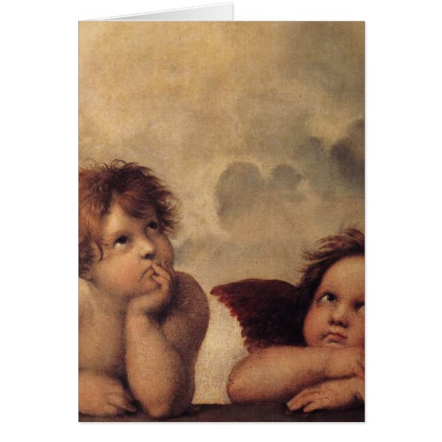 Cartão Raphael,Sistine Cherub (Frente)