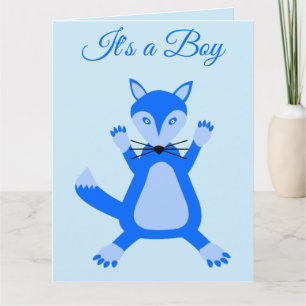 Cartão Raposa Azul, Raposa, Raposa Personalizada Raposa R