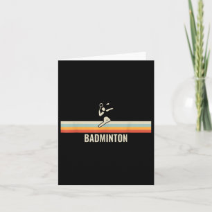 Cartão Raquete de Badminton Esportiva para mim com Jogo d