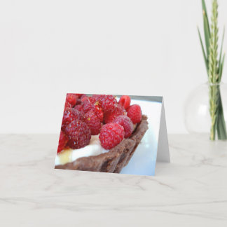 Cartão Raspberry-Cardamom Tart Note Card - Customized