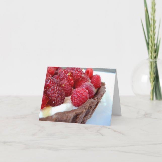Cartão Raspberry-Cardamom Tart Note Card - Customized (Frente)