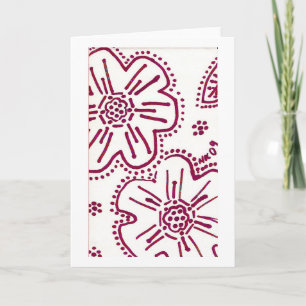 Cartão Raspberry Flower Card