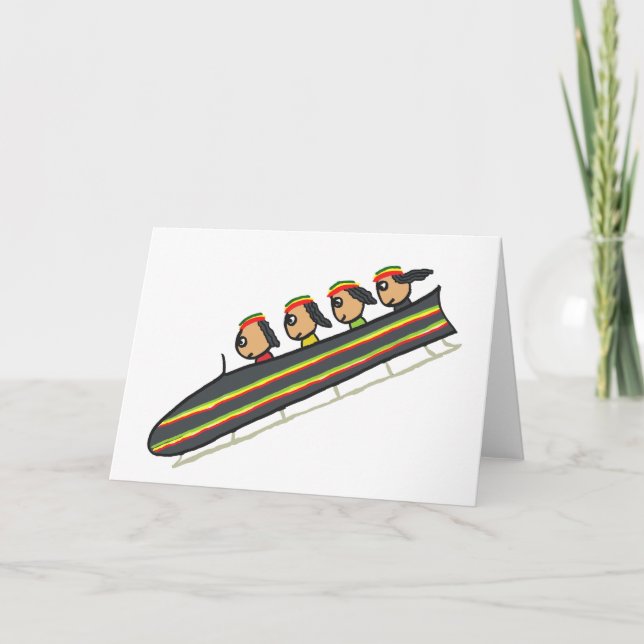 Cartão Rasta Bobsleigh Team (Frente)