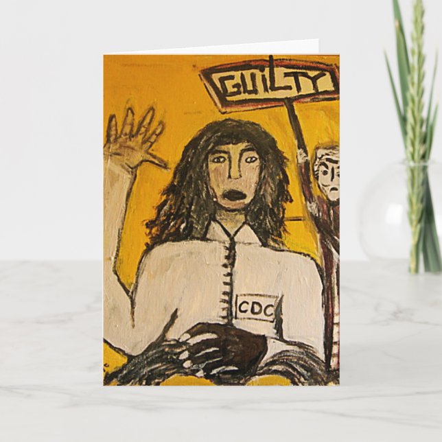 CARTÃO RASTA WITCH TRIALS GUILTY (Frente)