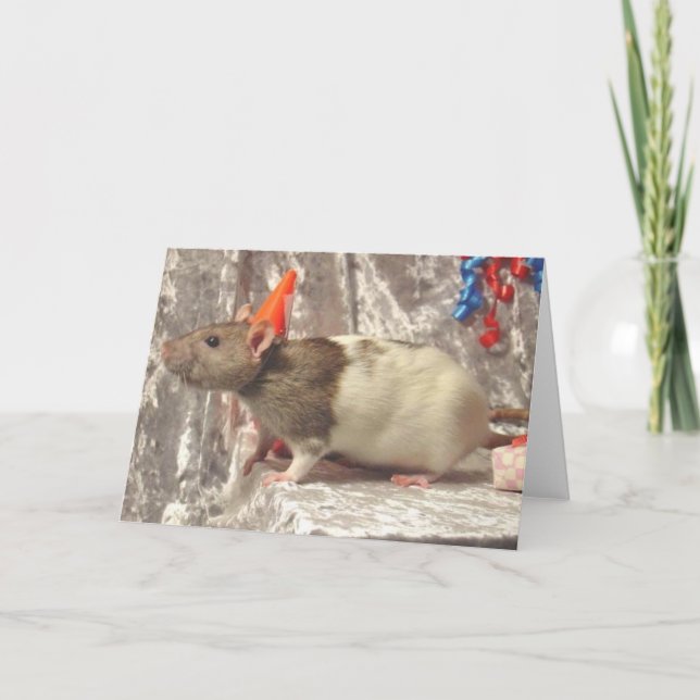 Cartão Rat B-day card (Frente)