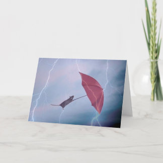 Cartão Rat In Storm Card