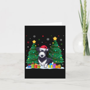 Cartão Rat Terrier Dog Absorve Santa Hat Ugly Christmas S