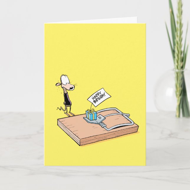 Cartão Rat Trap Happy Birthday Card (Frente)