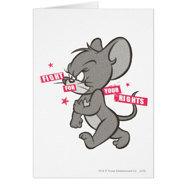 Cartão Rato 3 de Tom e Jerry Tough (Frente)