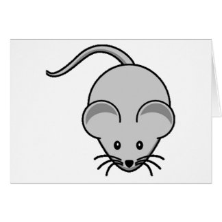 Cartão Rato adorável