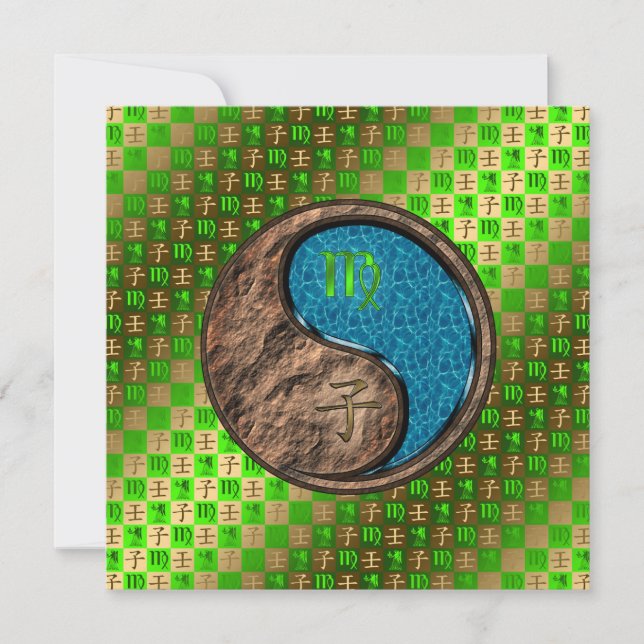 Cartão Rato de Virgem e Água (Frente)