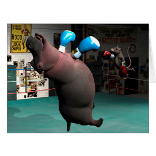 Cartão Rato derruba Hippo