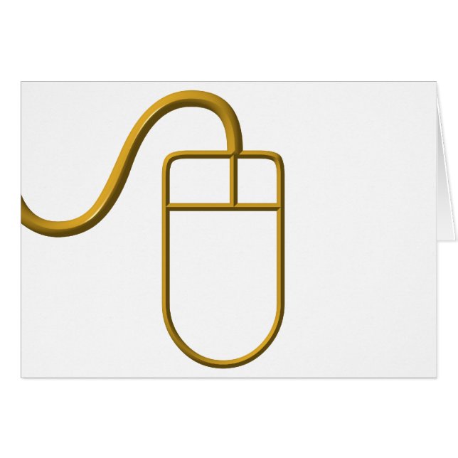 Cartão Rato do computador (Frente Horizontal)