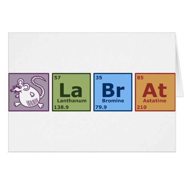 Cartão Rato do laboratório (Frente Horizontal)