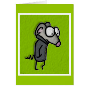 Cartão Rato em uma trincheira