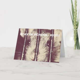 Cartão Rato inspirado engraçado na prisão