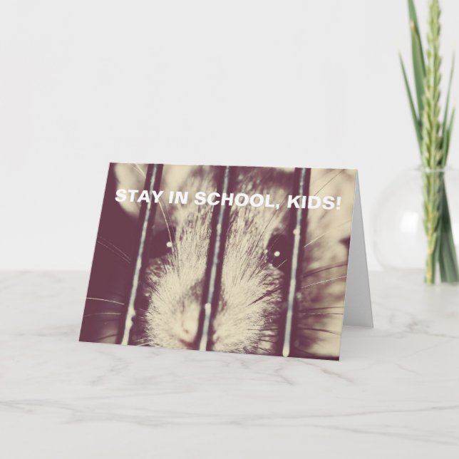 Cartão Rato inspirado engraçado na prisão (Frente)