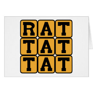 Cartão Rato Tat Tat, Padrão Do Tambor
