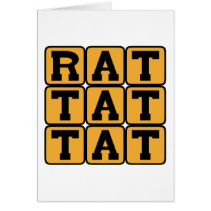 Cartão Rato Tat Tat, Padrão Do Tambor
