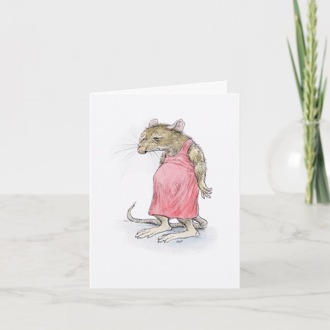 Cartão Ratos! Placa Rat Derrotada (Frente)