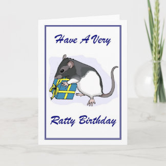 Cartão Ratty Birthday