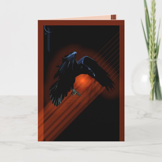 Cartão Raven Descent (Frente)
