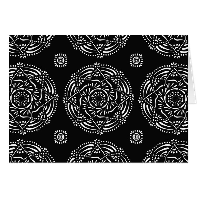 Cartão Raven Mandala (Frente Horizontal)