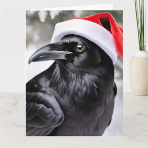 Cartão Raven no Natal