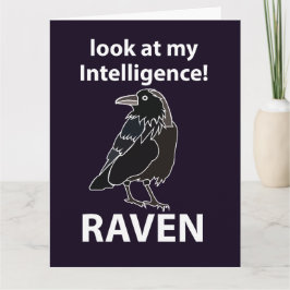 Cartão Raven Olhe Minha Inteligência Raven