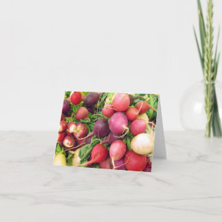 Cartão Ravishing Radishes Note Card