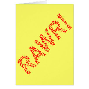 Cartão Rawr dos dinossauros!