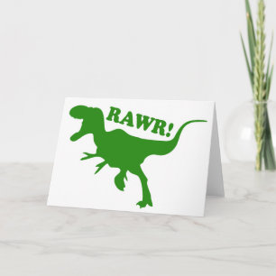 Cartão RAWR é como os dinossauros dizem que eu te amo