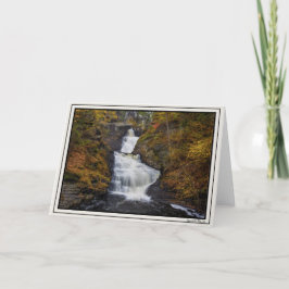 Cartão Raymondability Falls no outono de 2018