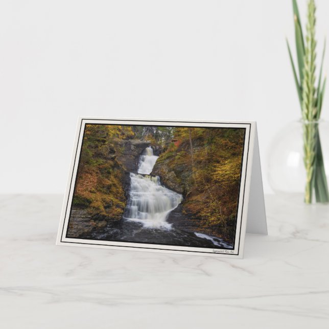 Cartão Raymondability Falls no outono de 2018 (Frente)