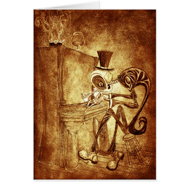 Cartão RB o jogador de piano (Frente)